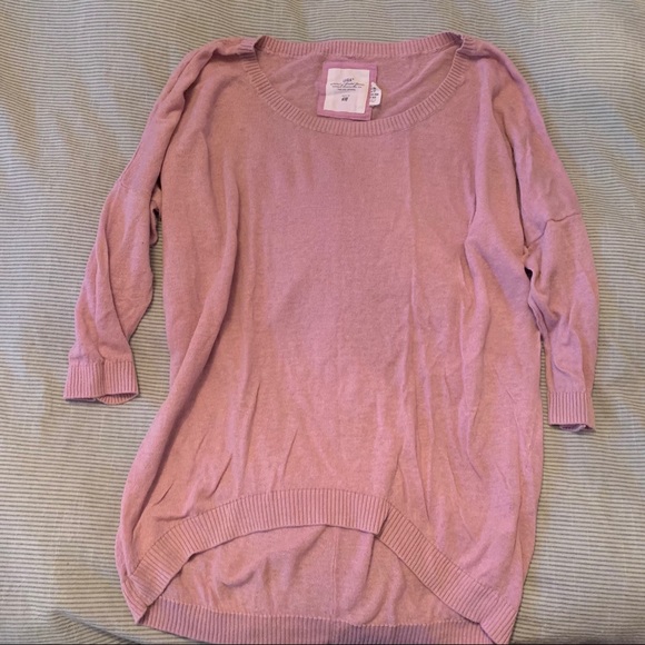 pink oversized sweater